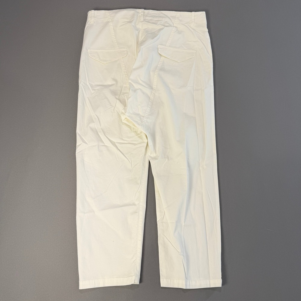 Nili Lotan Made in NY Off White‎ Cropped Pants Women's Trousers Casual - Picture 2 of 7